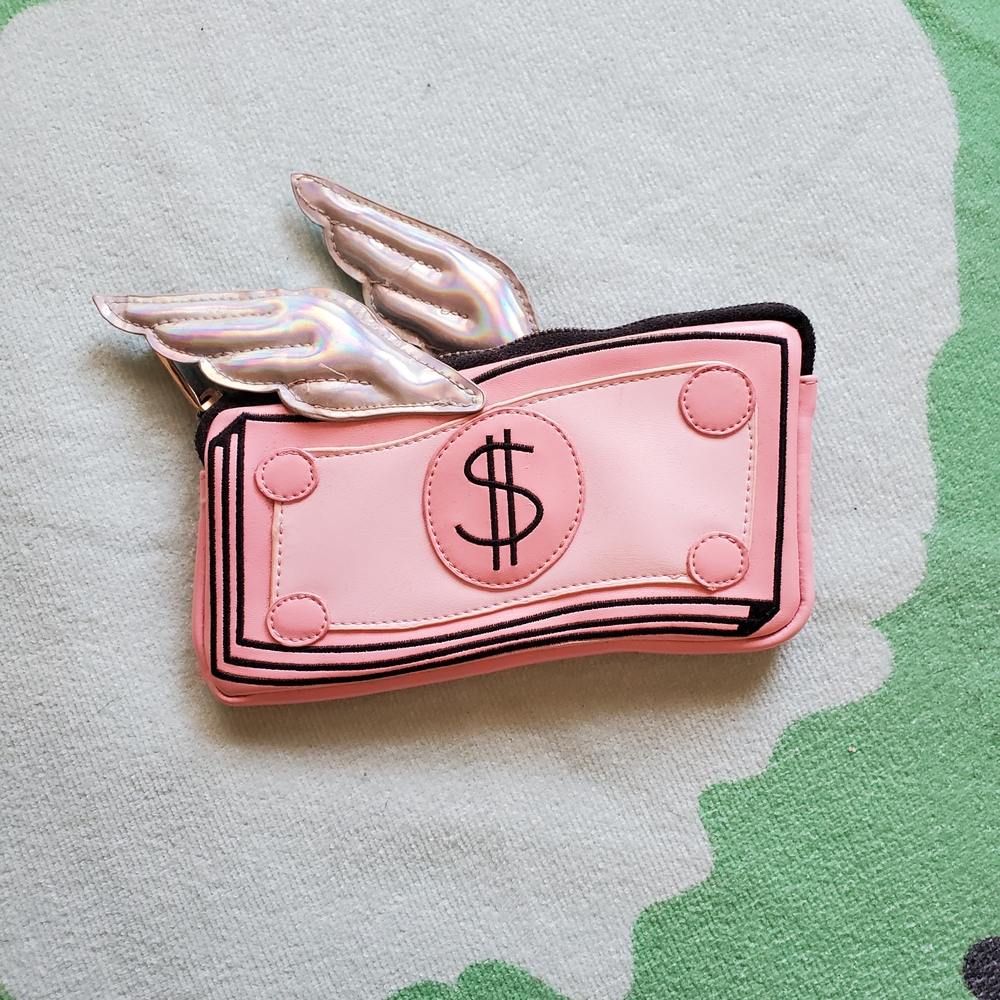 Skinnydip Pink Winged Pouch